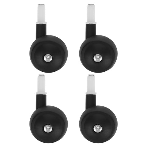 Replacement Baby Walker Wheels Set 4 Plastic Stroller Wheel Casters For Baby Trolley And Furniture Front And Back Fits 0.38 Inch Hole Diameter