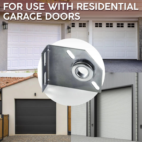 Spring Center Bearing Bracket For Torsion Doors 3 3/8 Inch Adjustable End Bearing Plate Brackets with images of garage doors