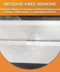 Thick Window Insulation for Winter Residue-Free, Heavy Duty Transparent Window Weather Sealing Tape being removed cleanly from window frame.