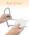 Hands assembling a 2 Pcs Bowl Rack for Kitchen Cutlery, Retractable Plastic Dish Rack, showing removable plate holder.