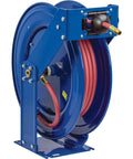 Retractable Air And Water Low Pressure Hose Reel One Half Inch By Fifty Feet P Series Pro Grade Tough Built Heavy Duty Steel Construction