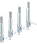 4 Pack Retractable Indexing Plunger Pins M8 Carbon Steel Spring Loaded Latch Pins For Machinery And Shipbuilding Telescopic Locking Pin