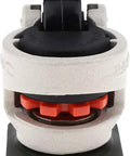 Front view of Premium Retractable Leveling Casters With 2 Inch Nylon Wheel 50mm Set Of 4 600 Lb Capacity Per Caster Ivory Finish