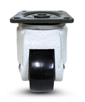 Retractable Leveling Machine Caster 2 Inch Wheel 600 Lb Capacity Heavy Duty Industrial with Mounting Hardware Front View