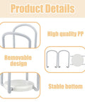Product details of 2 Pcs Bowl Rack for Kitchen Cutlery, Retractable Plastic Dish Rack with removable design and stable bottom