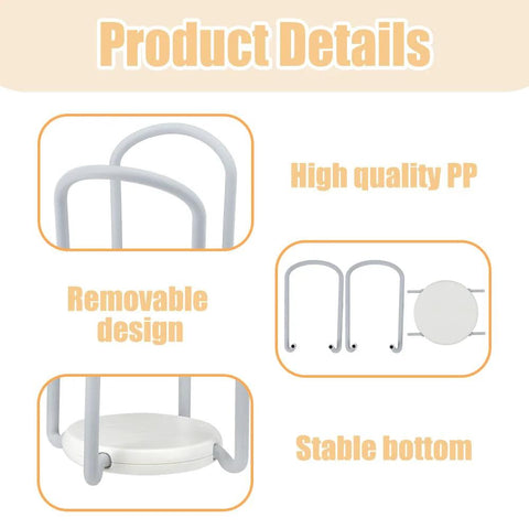 Product details of 2 Pcs Bowl Rack for Kitchen Cutlery, Retractable Plastic Dish Rack with removable design and stable bottom
