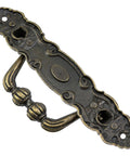 Retro Heart Lock Clasp Set handle for jewelry boxes, zinc alloy bronze finish with carved decoration, home decor accessory.