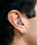 High Fidelity Reusable Earplugs With Blue Filters For Concerts And Live Music Offering Superior Noise Reduction in ear