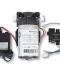 Reverse Osmosis Water Booster Pump Kit With Automatic Pressure Sensor And Quick Connect Fittings for home aquarium use.