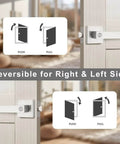 10 Pack Brushed Nickel Privacy Door Levers For Bath And Bedroom, Keyless Interior Door Handles, reversible square design for right or left doors