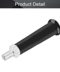 Revolving Handle Knobs M10 Threaded 22mm Head 100mm Height 2 Pack Plastic Metal For Machinery And Tools, black handle close-up