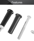 Revolving Handle Knobs M10 Threaded 22mm Head 100mm Height 2 Pack Plastic Metal for Machinery and Tools, components shown