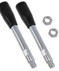 Revolving Handles Grip For Lathe And Trailer Jack M10 Threaded Handle Crank Handwheels With Nuts 2 Pack Non Slip Design