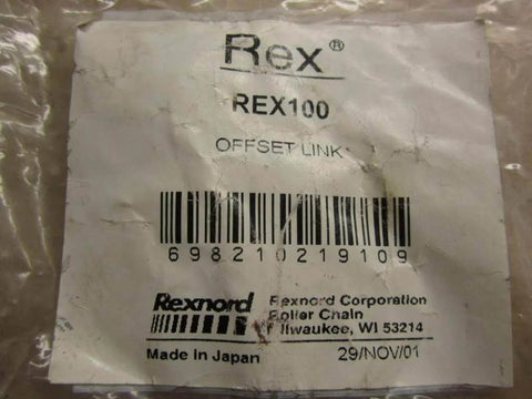 Offset Link For Rex100 Drive System Replacement Part REX100 OFPK By Rexnord High Durability Chain Drive Component packaging