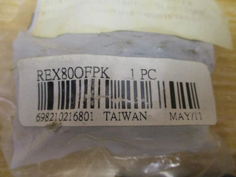 Package label showing barcode and model Rex80OFPK, Taiwan made, for Industrial Grade Offset Link Chain For Heavy Duty Conveyors Rex80OFPK Model 50058615 80 Pitch Rexnord Compatible Replacement Chain For Maintenance And Repairs.