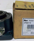 Rugged Built-Tough Flange Block Bearing With Four-Bolt Pattern And Double Set Screw Locking, Expansion Type, Cast Iron Housing