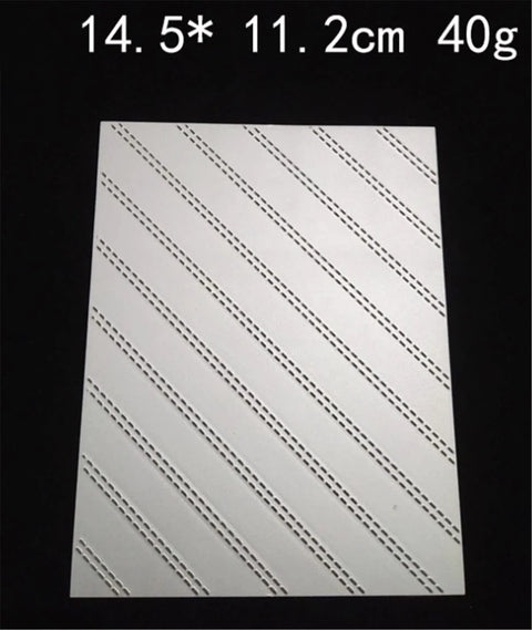 Rhombus Stripes Christmas Background Die Set for Card Making, 2 Piece Metal Cutting Dies for Layered Scrapbooking Visible