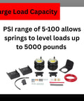 Rear Ride Rite Air Spring Kit For Silverado And Sierra 1500 2019 To 2025 components including springs and brackets