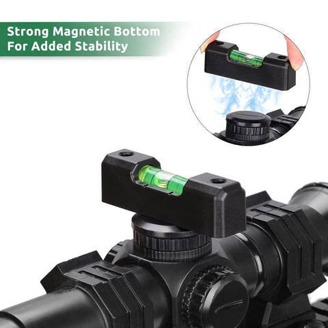 Precision Scope Level Kit For Rifle With Bubble Level Clip Magnetic Universal Leveling Tool And Durable Storage Case