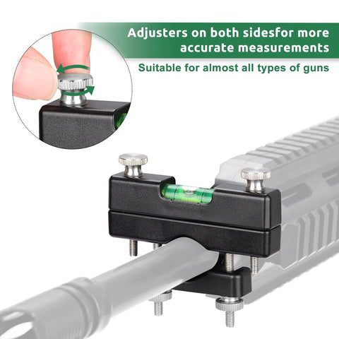 Precision Scope Level Kit For Rifle With Bubble Level Clip Magnetic Universal Leveling Tool And Durable Storage Case
