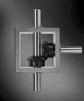 Right Angle Bevel Gearbox 1 To 1 20 Teeth 1.25 Module 10mm Shaft Built For DIY, metal gears and shafts visible