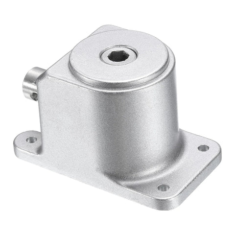 One To One Manual Right Angle Bevel Gearbox With 15mm Shaft And 1.5 Module 20 Teeth For DIY Folks And Steering Gear Systems With Handle For Your Simple Mechanical Builds And Durable Aluminum Frame And 45 Steel Shaft Uxcell; compact aluminum gearbox with 15mm bore visible.