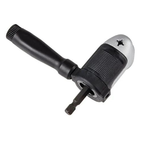 Right Angle Drill Attachment 4-In-1 System With 12-Inch Compact Straight Flexible Shaft 90 Degree Drill Adapter Impact Ready