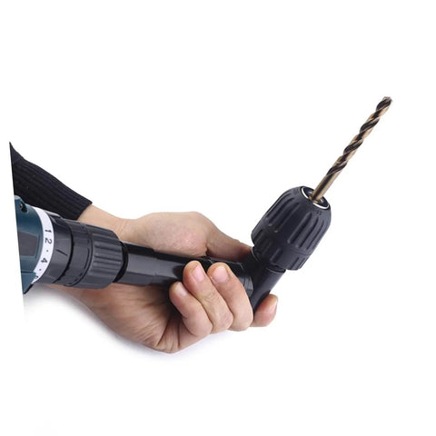 Right Angle Drill Attachment For Tight Spaces 90 Degree Cordless Drill Adapter With 1500 RPM And 25 Nm Torque Fits Most Hand And Electric Drills Easy To Install Angled Extension Tool For Hard To Reach Work
