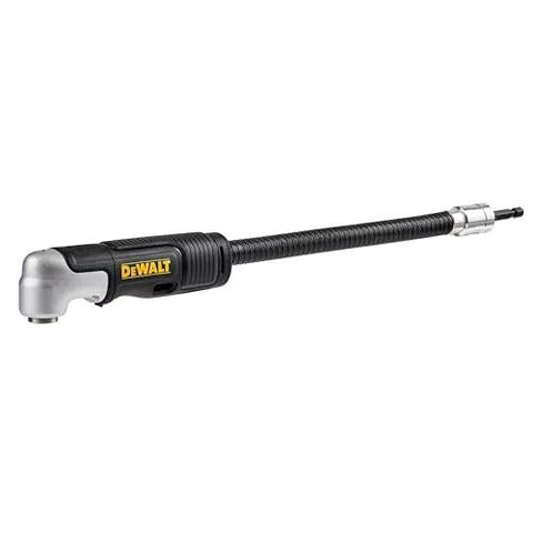Right Angle Drill Attachment 4-In-1 System with 12-Inch Compact Straight Flexible Shaft showing 90 Degree Drill Adapter.
