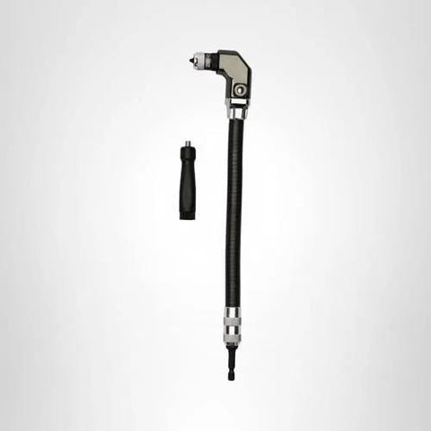 Right Angle Drill Attachment With 12 Inch Flexible Shaft For Tight Spaces 90 Degree Head Rapid Load Magnetic Bit Change