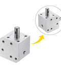 Tapered Bevel Gear Box 1to1 With Right Angle Drive Shafts 8mm 20 Teeth For Diy, aluminum frame, stainless steel shafts