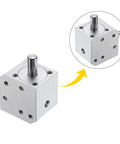Tapered Bevel Gear Box 1 To 1 Right Angle Drive With 8mm Shafts For DIY Projects, aluminum frame, multiple view angles
