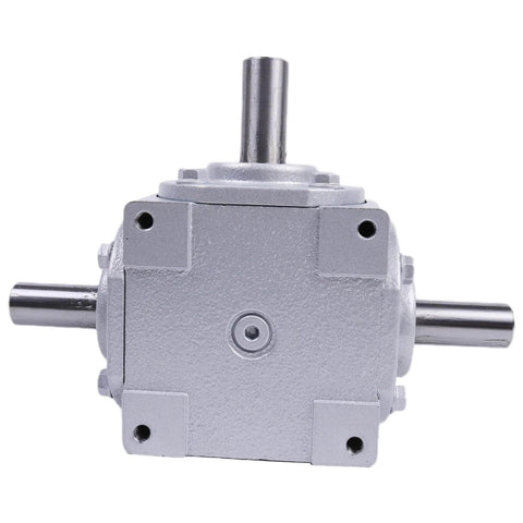 ✝️ Right Angle Gearbox 1-Pack Right Angle Bevel Gearbox for Rotary Equipment with metal housing and multiple shafts