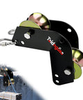 90 Degree Right Angle Lifting Pulley System for Material Handling and Construction, Heavy Duty Alloy Steel with Dual Hooks