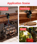 90 Degree Right Angle Lifting Pulley System for Material Handling with alloy steel, dual hooks, lifting engine and logs