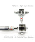 10:1 Right Angle Worm Gearbox 90° Angle Drive Steering Gear Device 20T Reduction Gearbox Simple Mechanical DIY Module with 6mm Shaft