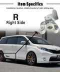 Right Side Bottom Sliding Door Roller Hinge For 2010-2021 Toyota Sienna Center Power Door Roller Assembly Replacement 68350-08031