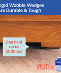 Rigid Plastic Shims For Leveling 300 Pack Made In USA Black Wobble Wedges Pro Grade under furniture for stabilization