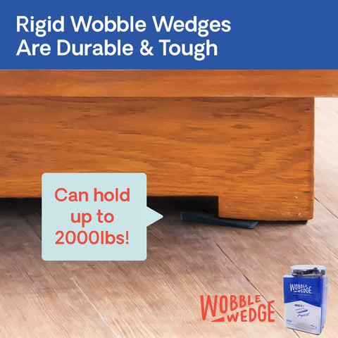 Rigid Plastic Shims For Leveling 300 Pack Made In USA Black Wobble Wedges Pro Grade under furniture for stabilization