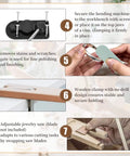 Instructions for assembling Ring Bender Kit for Spoon Rings 3 in 1 Jewelry Saw Bow and Measuring Tool With Nylon Mold and Bending Machine
