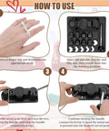 How to use Ring Bender Kit for Spoon Rings 3 in 1 Jewelry Saw Bow and Measuring Tool With Nylon Mold and Bending Machine steps