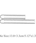 Rip Strips Frame Metal Die Cuts For DIY Scrapbooking Card Making And Wedding Embossing Silver Carbon Steel Cutting Dies 13.0 By 3.3 Cm Stencil Includes One Rip Strips Frame Pattern Die
