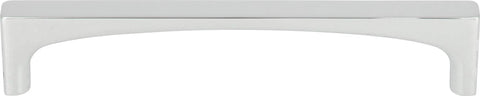Riverside 5-1/16 Inch Center To Center Cabinet Pull in durable finish, zinc construction, front view, complements decor, with mounting hardware.
