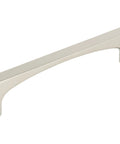 Top Knobs Riverside Three And Three Quarters Inch Center To Center Cabinet Pull In Black Finish TK1012BLK shown in close-up view