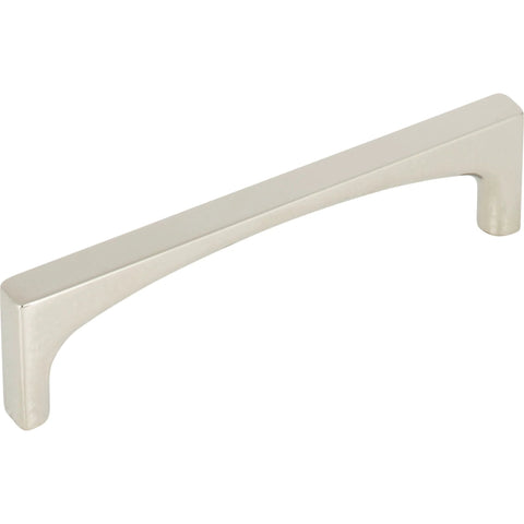Top Knobs Riverside Three And Three Quarters Inch Center To Center Cabinet Pull In Black Finish TK1012BLK shown in close-up view