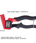 Compact Wall Anchor Setting Tool Rivet Gun with anti-slip ergonomic handle, showing dimensions for hollow walls and plasterboard fixing.