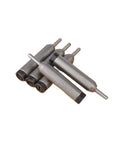 Pro Grade Rivet Machine Kit With Semi Hollow Rivets Flanging Curling Punch Die Lower Die And Hardware Stamping Needle For DIYers And Pros Alike CYYDS Riveting Machine Accessories Built To Last And Easy To Start 15.8mm x 4.0mm x 123mm x 50mm components on white background