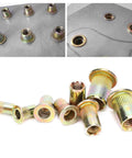 240 Piece Rivet Nut Set M3 M4 M5 M6 Zinc Plated Quick Riveting Hardware For Metal Panels Pipes And Lightweight Industrial Projects