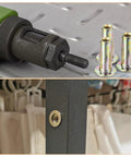 Multi Grip Rivet Nut Set Heavy Duty Uxcell M5 Flat Head Carbon Steel Pre Bulbed Shank 10 Pack with Zinc Plated Finish installed in metal