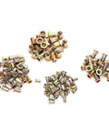 240 Piece Rivet Nut Set M3 M4 M5 M6 Zinc Plated Quick Riveting Hardware For Metal Panels Pipes And Lightweight Industrial Projects